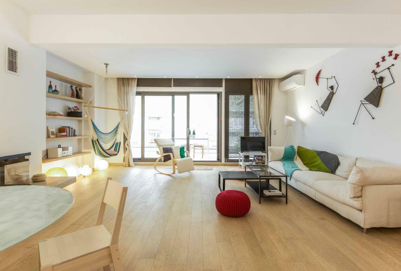 Stylish 3-Bedroom Apartment & Terrace Θεσσαλονίκη Εξωτερικό φωτογραφία